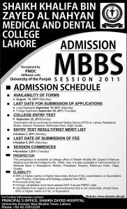 MBBS Admission in Lahore